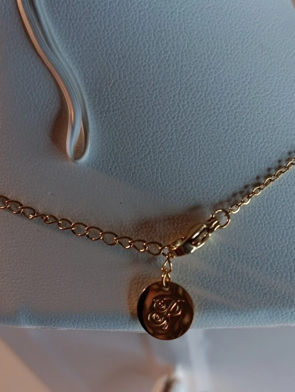 Plunder Gold-Tone Horizontal Bar Necklace - Minimal Everyday Pendant